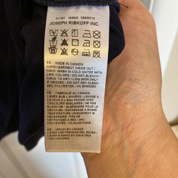 Joseph Ribkoff Navy Blue Top, Size 16 - Picture 4 of 4